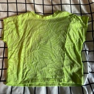 (S) Green Crop-Top